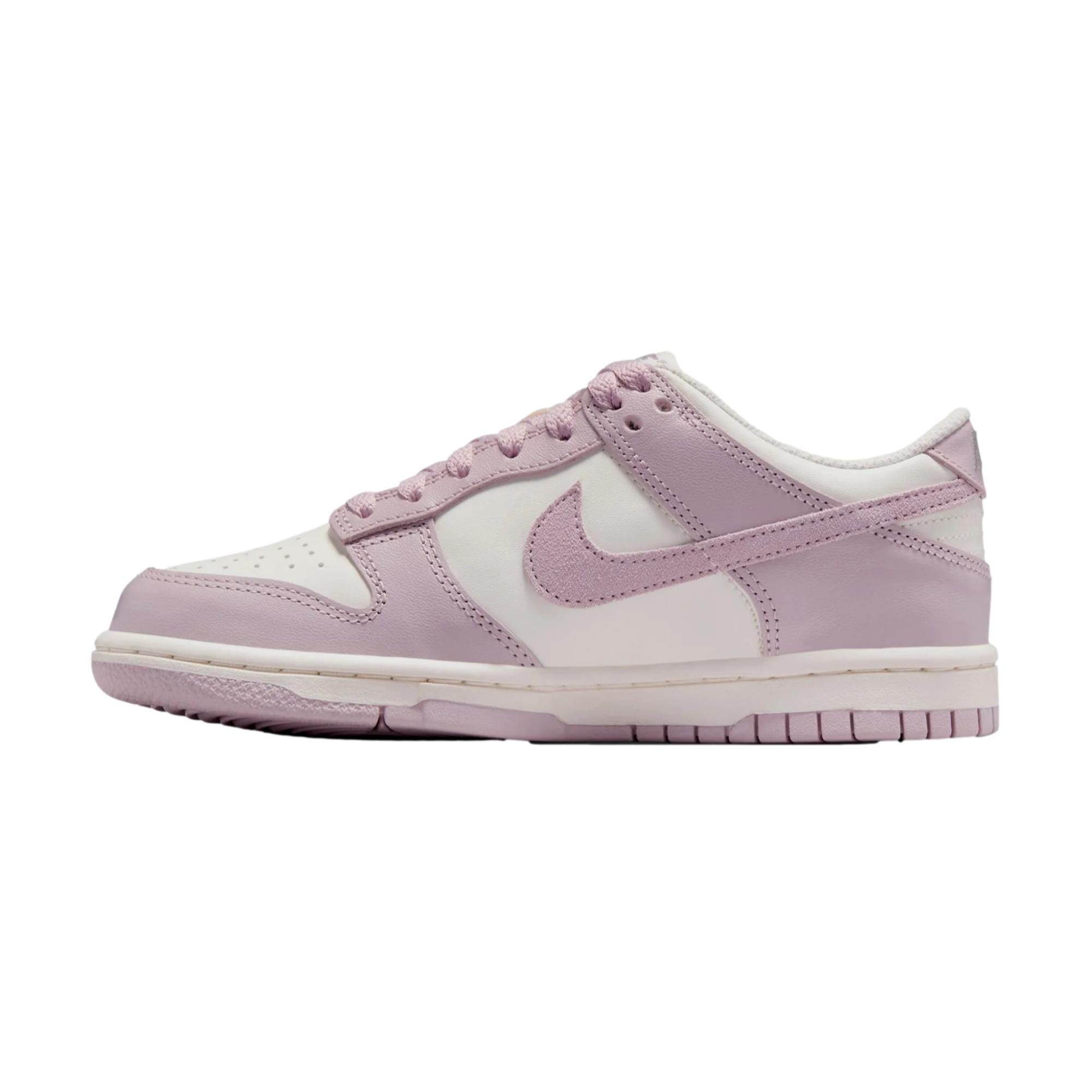 Grade-School Nike Dunk Low Sail / Enigma Stone / Particle Rose FB9109-122