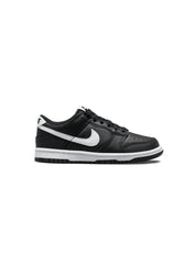 Kids Boy Dunk Low Sneaker Shoes In Black White