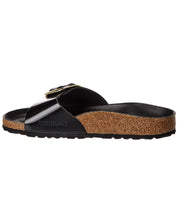 Birkenstock Madrid Narrow Big Buckle Natural Leather Patent Sandal