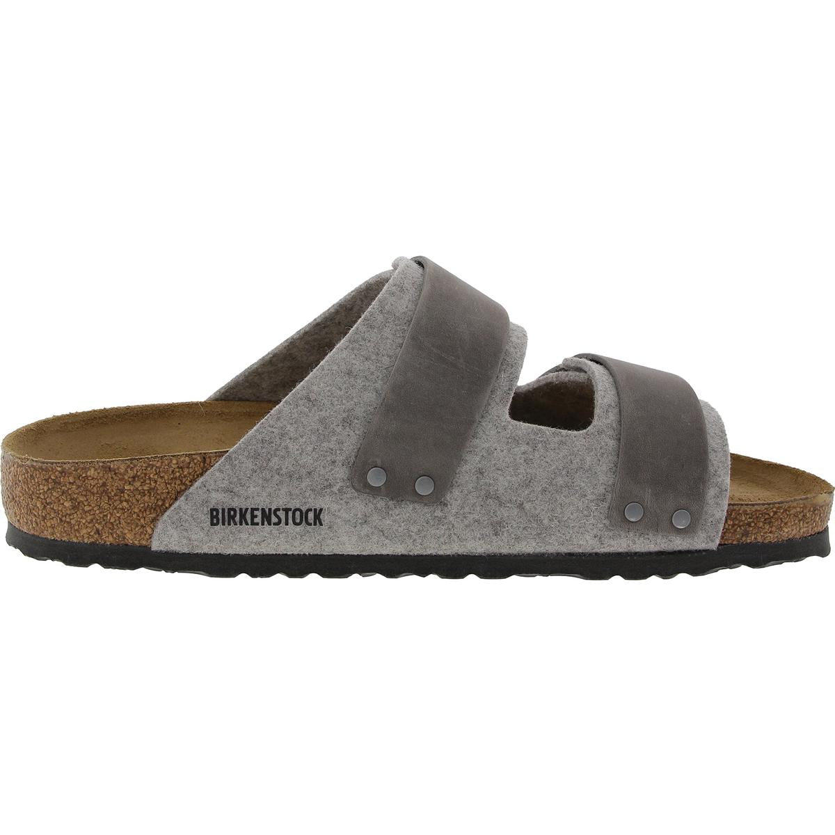 Uji Mens Adjustable Leather Slide Sandals