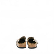 Women's Boston Rivet Suede Clog In Taupe