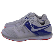 Nike Court Air Zoom Vapor X Sneakers in White Game Royal Polyester