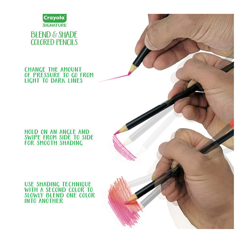24pc Crayola Signature Blend & Shade Coloured Pencils