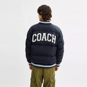 Coach Outlet Varsity Down Jacket In Recycled Polyester