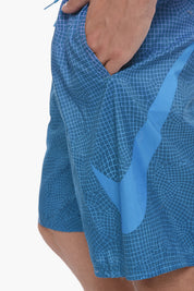 SWIM Boxer Swim Trunks GRID SWOOSH with 2 Pockets