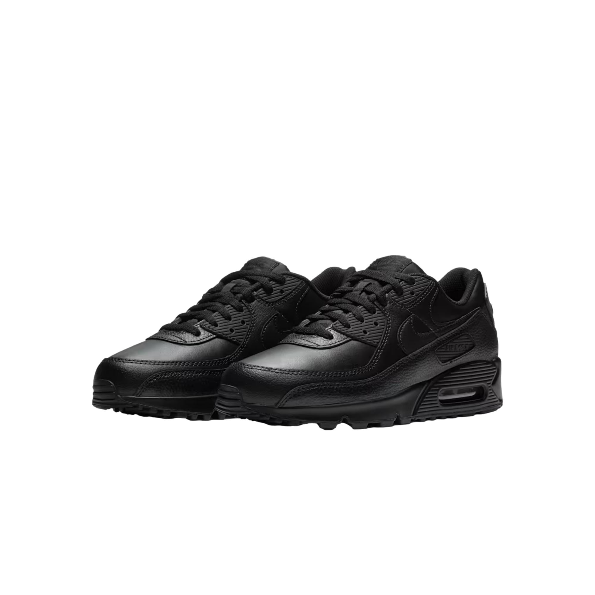 Nike Air Max 90 Leather Black / Black - Black  CZ5594-001 Men's