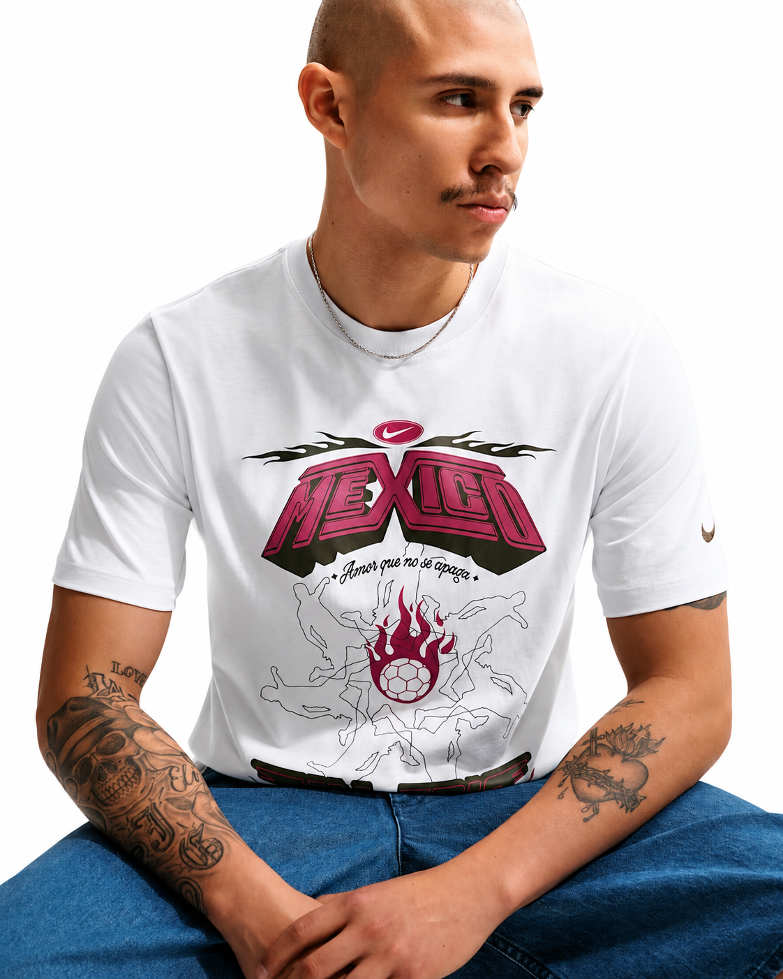 Men's Nike Sportswear Mexico T-Shirt Off White IR6913-101