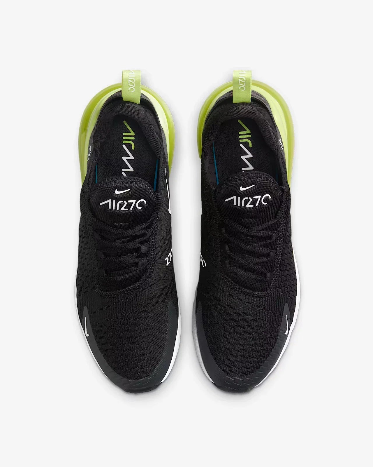 Men's Nike Air Max 270 AH8050-703 Sneakers Black White Athletic Shoes TF7651
