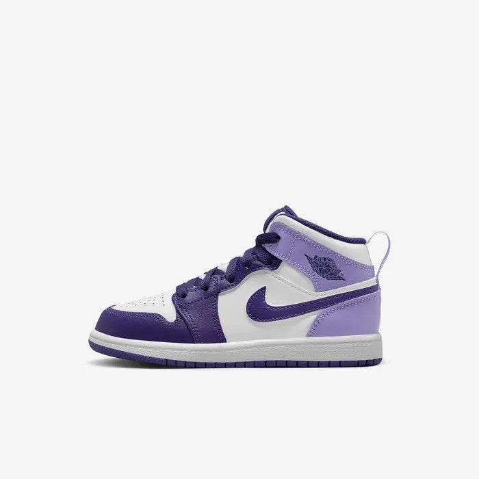 Nike Air Jordan 1 Mid DQ8424-515 Sneakers Kids US  Purple Lifestyle Shoes