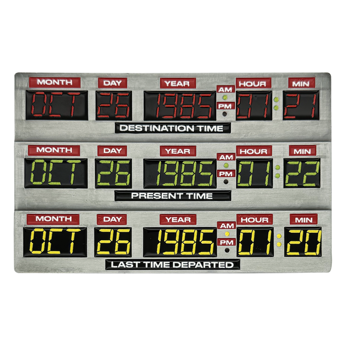 Fanattik BTTF 40th Anniversary Time Circuits Ingot
