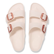 Women's Birkenstock Arizona Sandal Pink Stealth Buckle 2-Strap VER285
