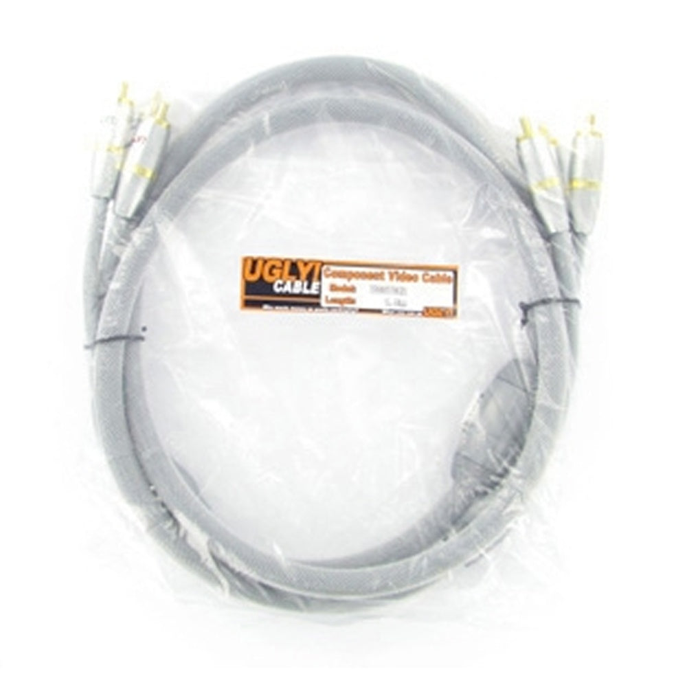 1.5m Ugly Ultra Premium Component RGB Video Cable RCA 75 Ohm Shielded OFC