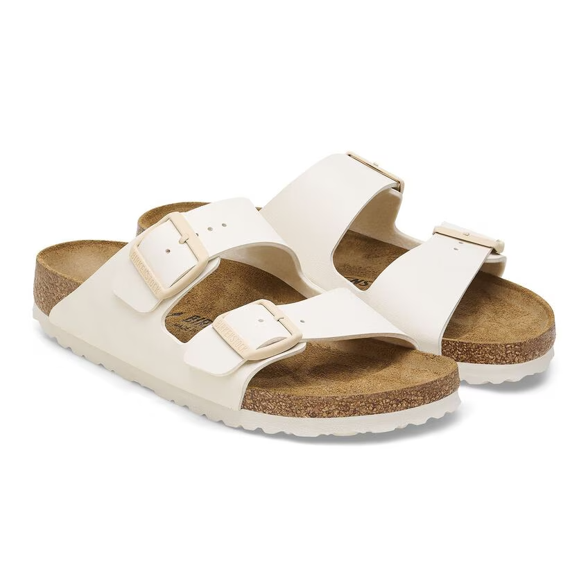 Women's Birkenstock Arizona 1027339-250 Sandals US 5-5.5 White Birko-Flor ZPO3382