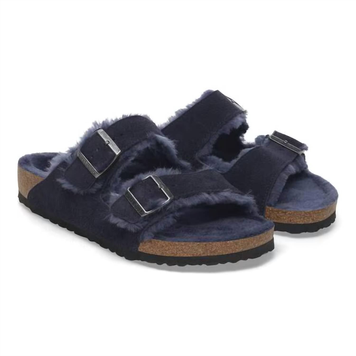 Women's Arizona Shearling Sandal In Midnight