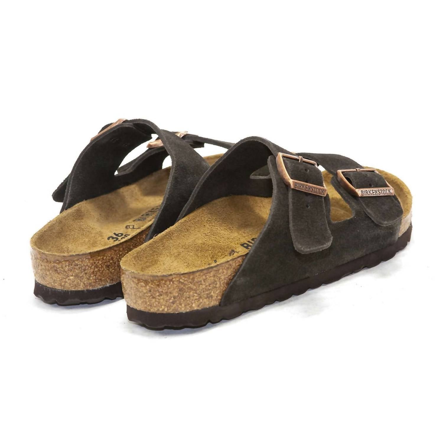 Men's Arizona Suede Sandals In Mocha