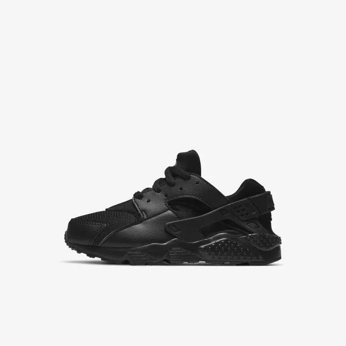 Nike Air Huarache Run 704949-016 Sneaker Kids Triple Black Low Top Running Shoes