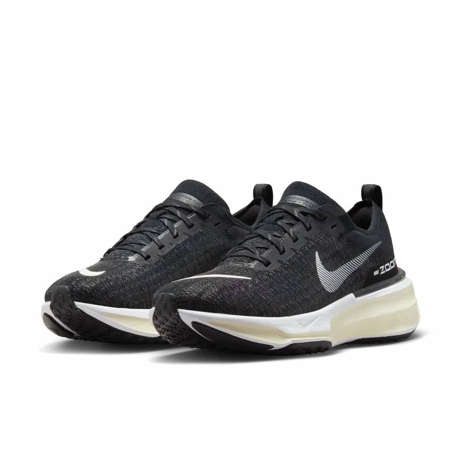 Men's Zoomx Invincible 3 Road Running Shoes In Black/white