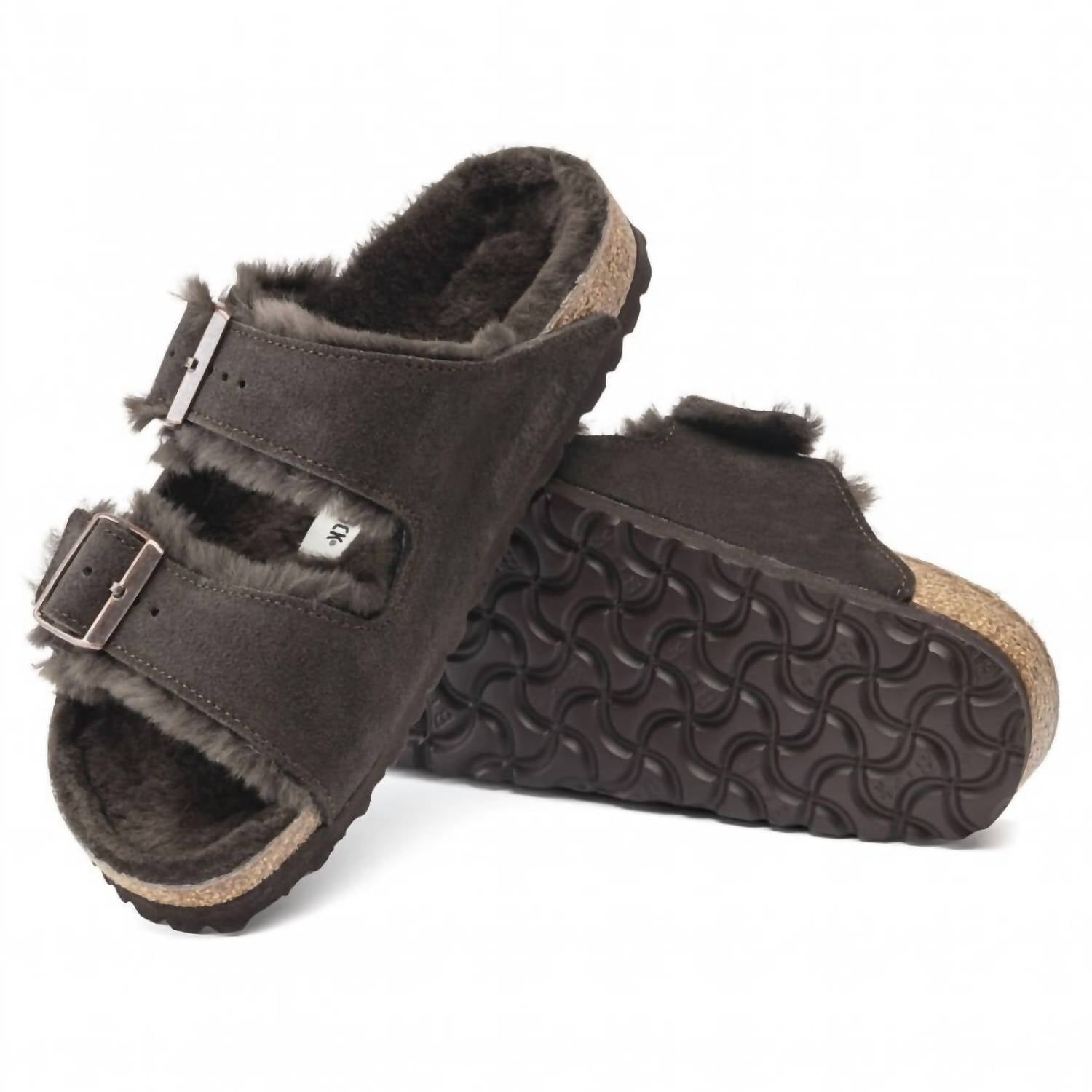 Unisex Arizona Shearling Sandals In Mocha