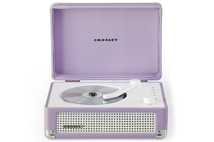 Crosley Cruiser Portable Retro CD Player Bluetooth Speakers (Lavender)
