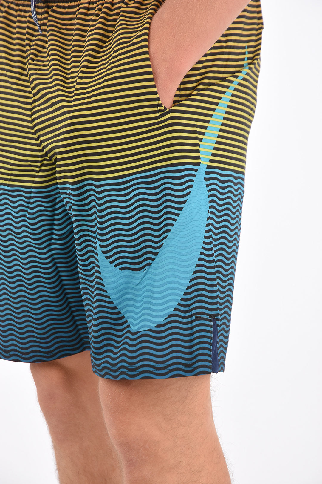Striped Boxer Swimsuit