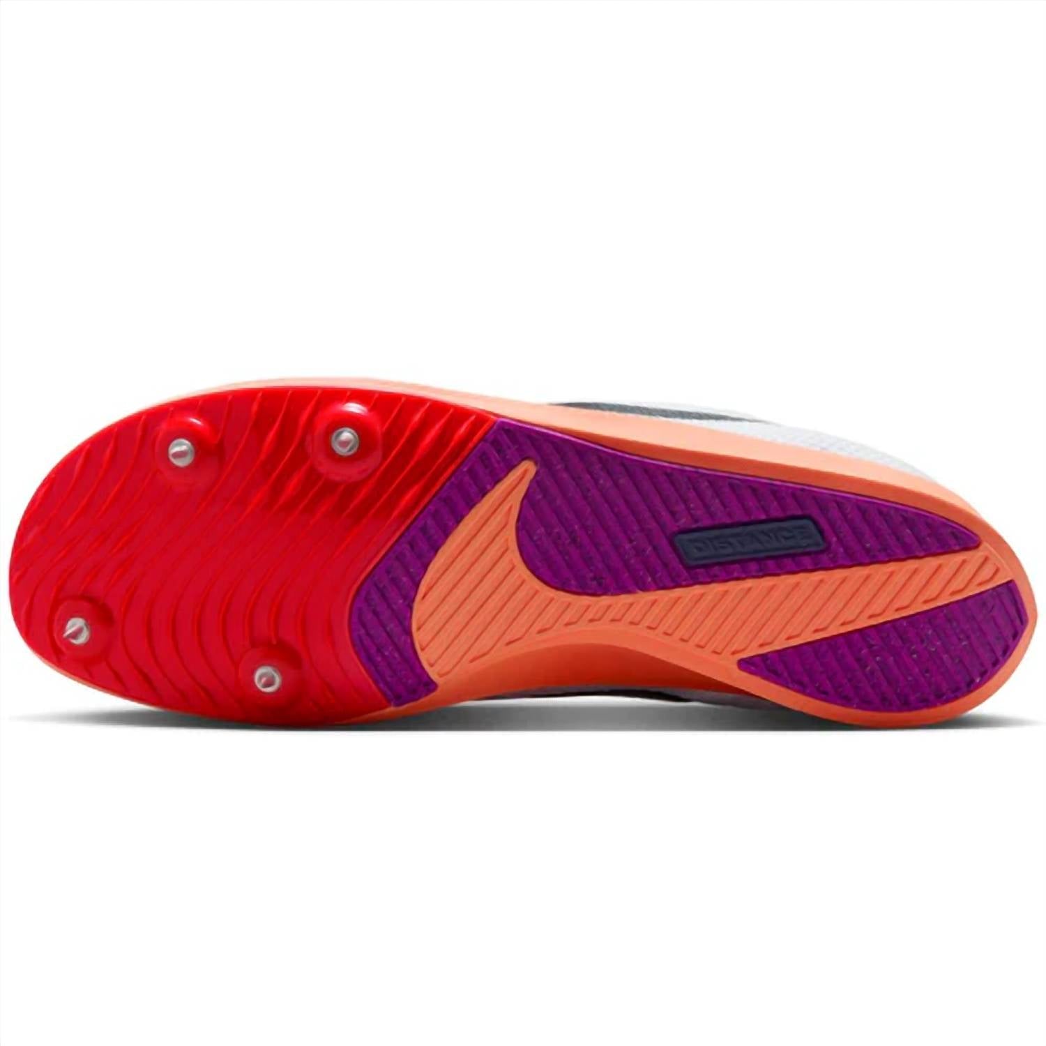 Unisex Zoom Rival Distance Running Shoes In White/bright Crimson/hyper Turquoise/obsidian