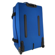 3pc GAP Soft-Shell Suitcase Lockable Travel Trolley Luggage Set 73cm Blue