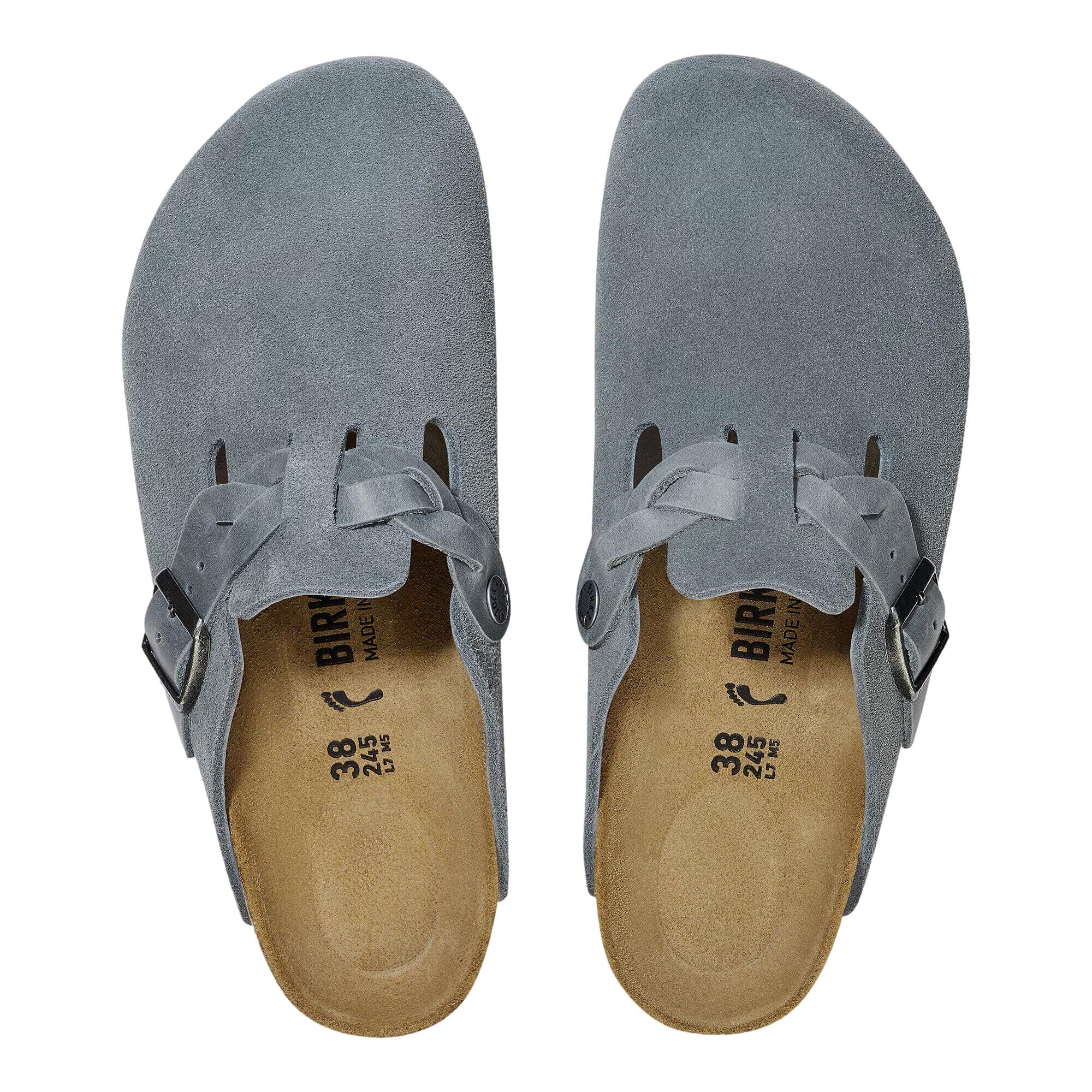 Birkenstock Boston Braided Basalt Gray  1029086 Women's