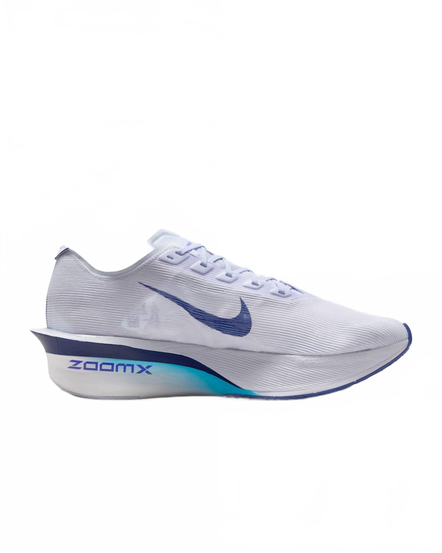 Men's Vaporfly 4 Shoes In Ghost/persian Violet/football Grey/blue Void