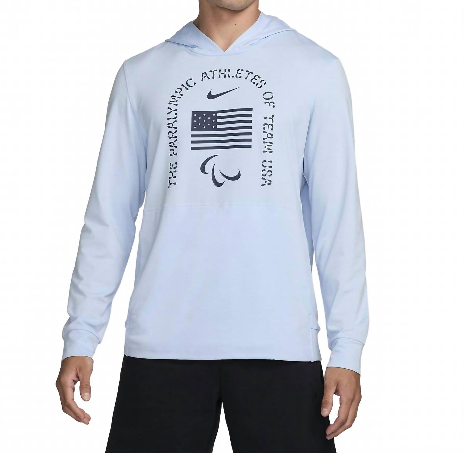 Men's Restore Dri Fit Yoga Lightweight Hoodie In Light Blue