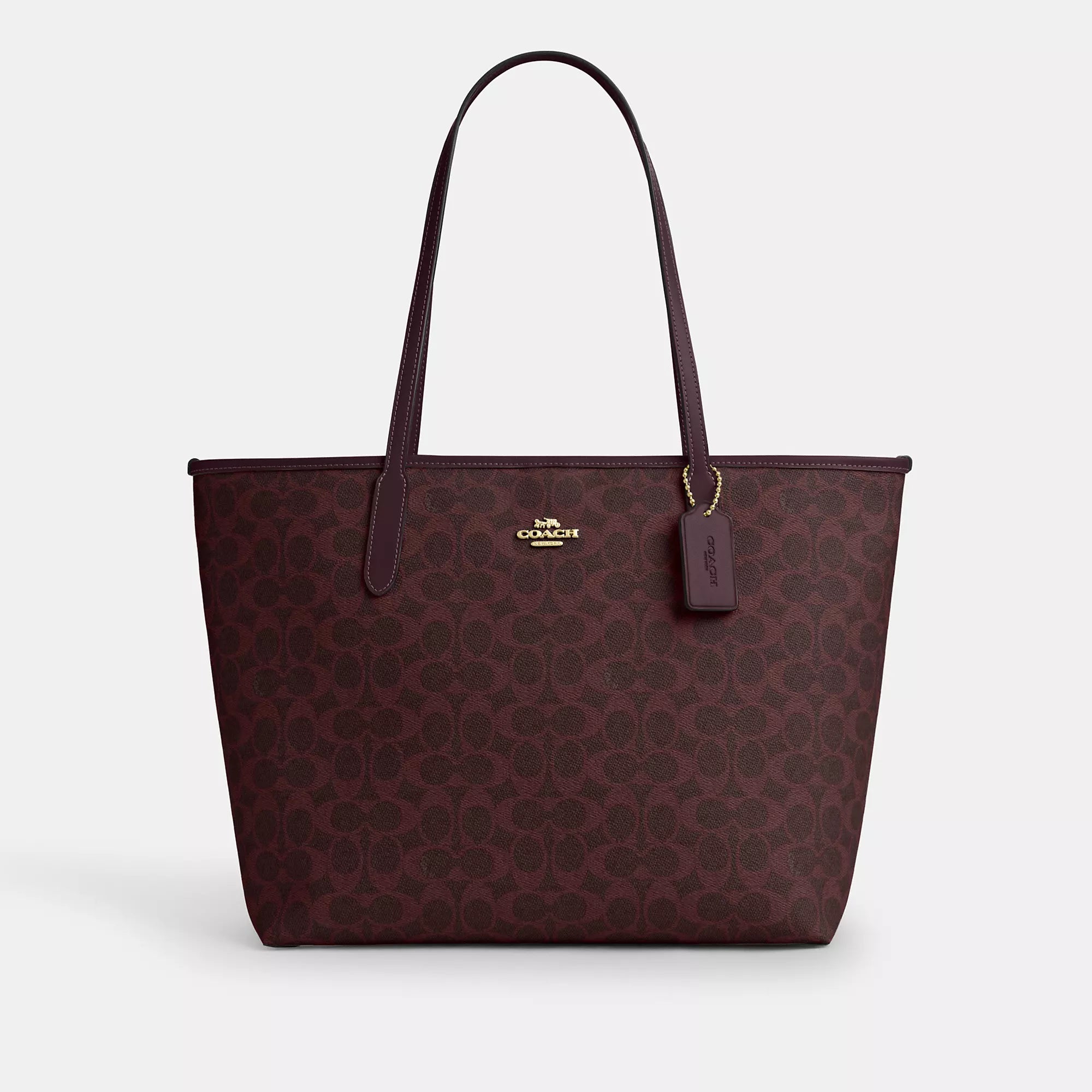 Coach Outlet City Tote Bag In Signature Canvas