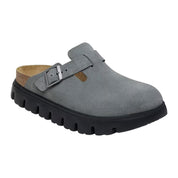 Women's Birkenstock Boston Pap Chunky Basalt Gray / Black 1029142