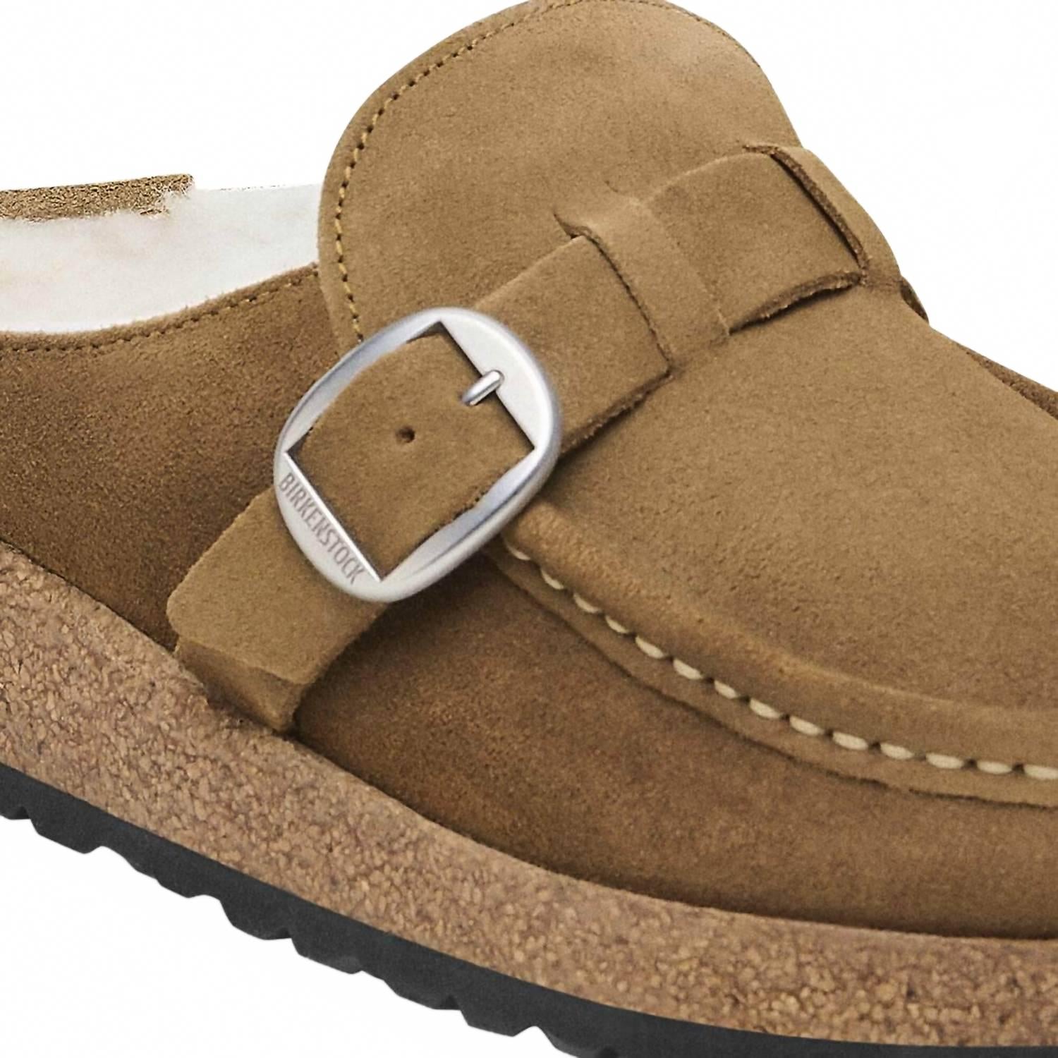 Women's Buckley Suede Leather Clog In Tea