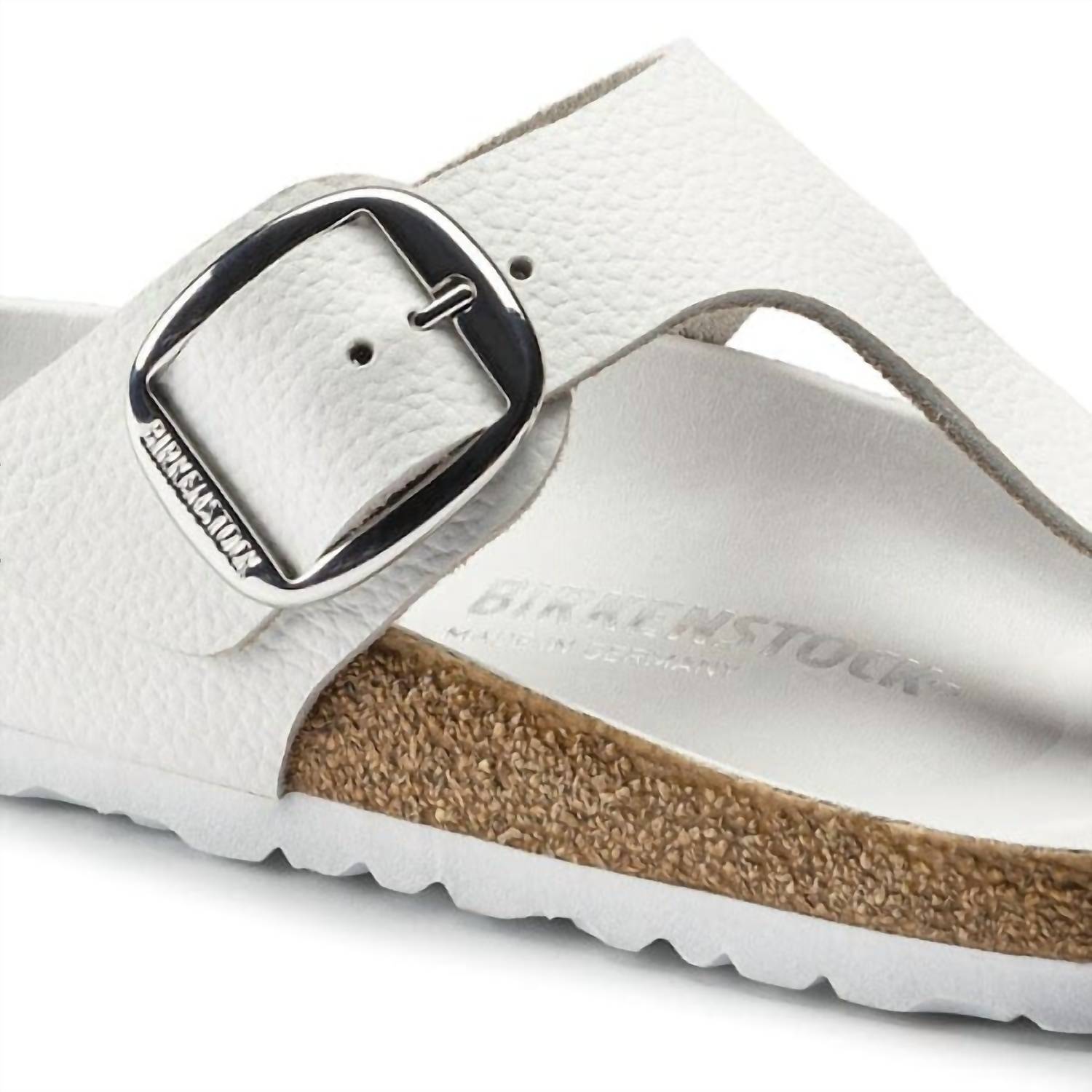 Women's Gizeh Big Buckle Sandals In White