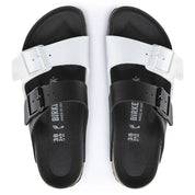 Women's Arizona Split Sandals In Black White