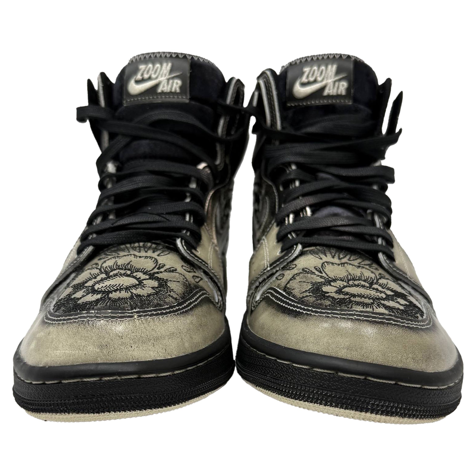 Nike Jordan 1 High Zoom Air CMFT 2 Día De Muertos Sneakers in Grey Leather