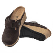 Women's Fanny Suede Clog In Roast