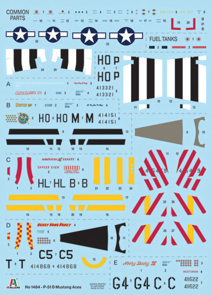 1/72 P-51D Mustang Aces