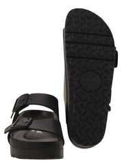 Arizona Platform - Slipper With Leather Buckles