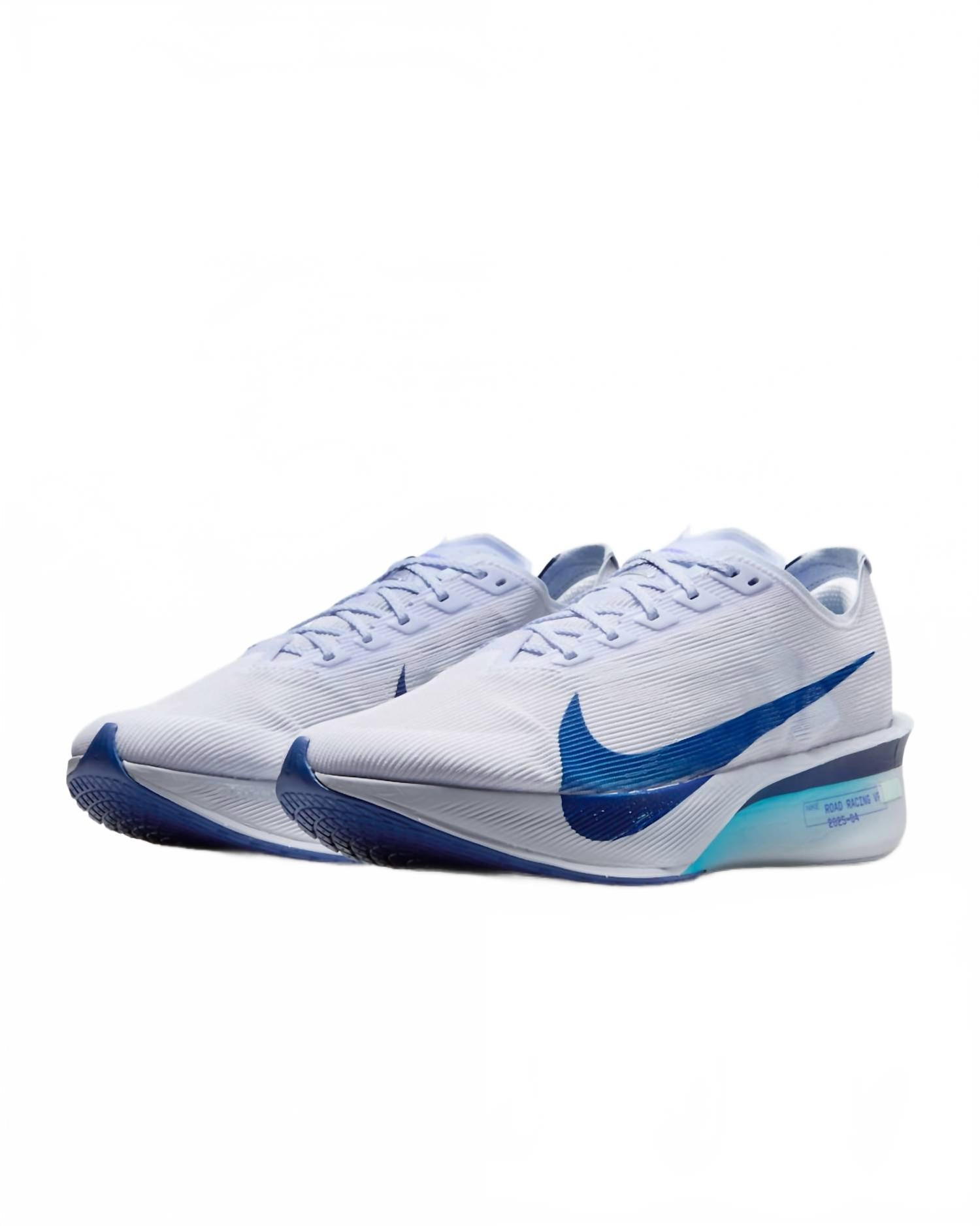 Men's Vaporfly 4 Shoes In Ghost/persian Violet/football Grey/blue Void