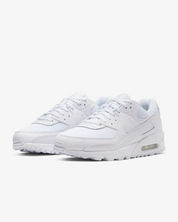 Men's Nike Air Max 90 CN8490-100 Sneaker White Leather Low Top Running Shoes