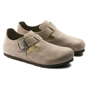 Men's London Suede Leather Shoes In Taupe