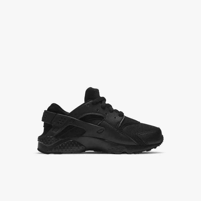 Nike Air Huarache Run 704949-016 Sneaker Kids Triple Black Low Top Running Shoes
