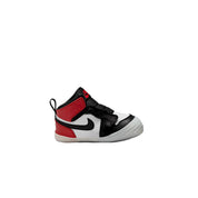 Toddler Nike Jordan 1 Crib Bootie Black/Black-Varsity Red-White HJ9289-061