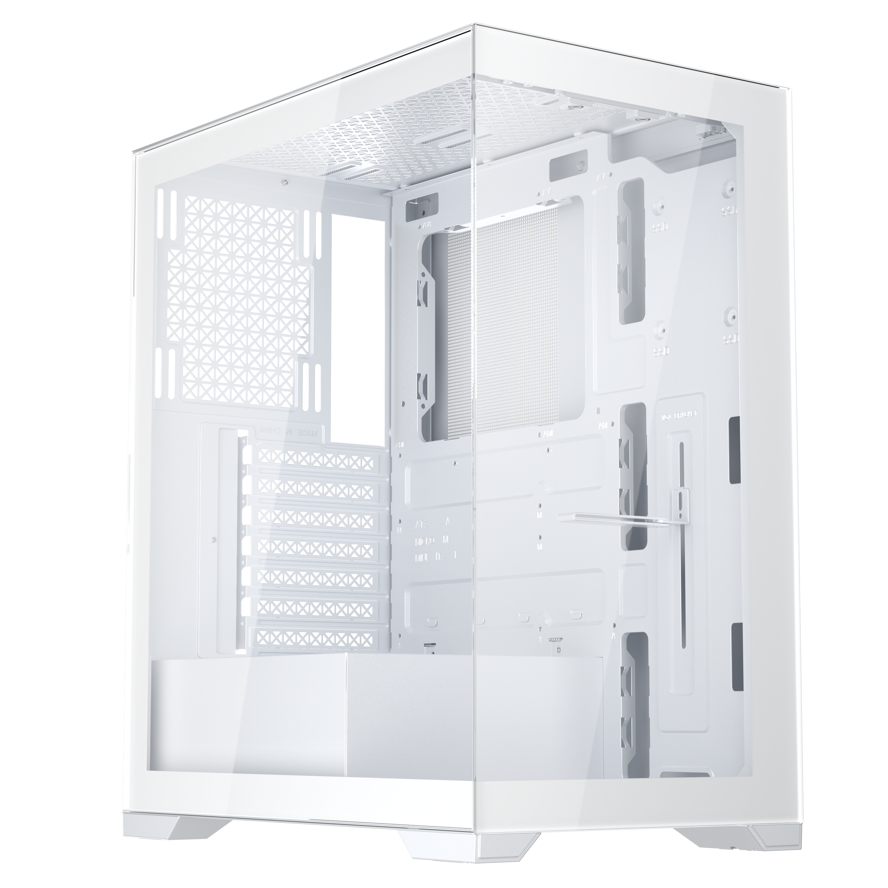 1st Player MI7 ATX M-ATX Mini-ITX PC Gaming Case (White)