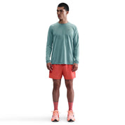 Stride Dri Fit Long Sleeve Top In Cannon/reflective Silver
