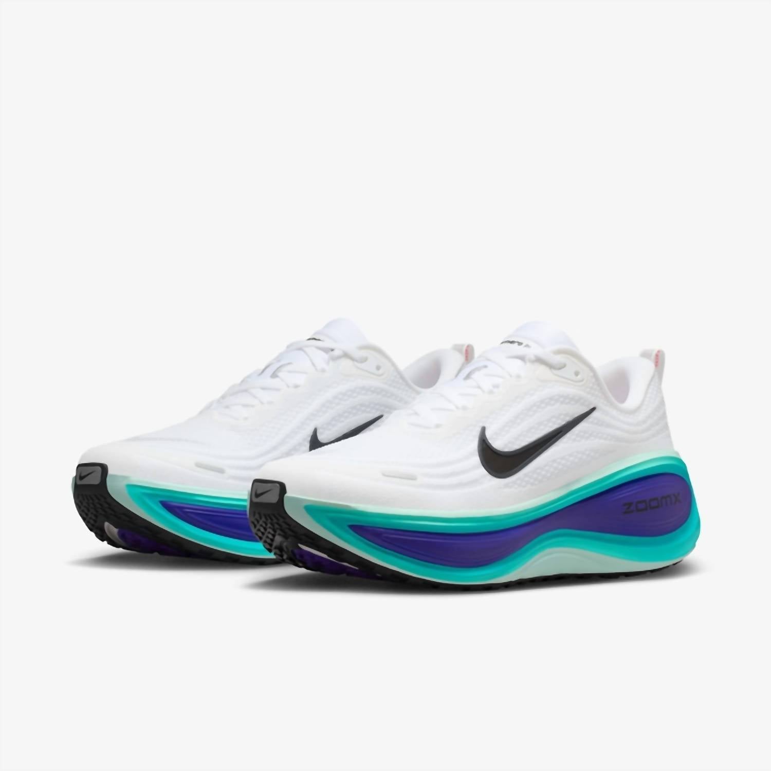 Men's Vomero Plus Shoes In White/black/bright Concord/hyper Turquoise
