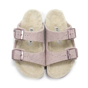 Girl's Arizona Rivet Wool Felt Sandals In Soft Pink