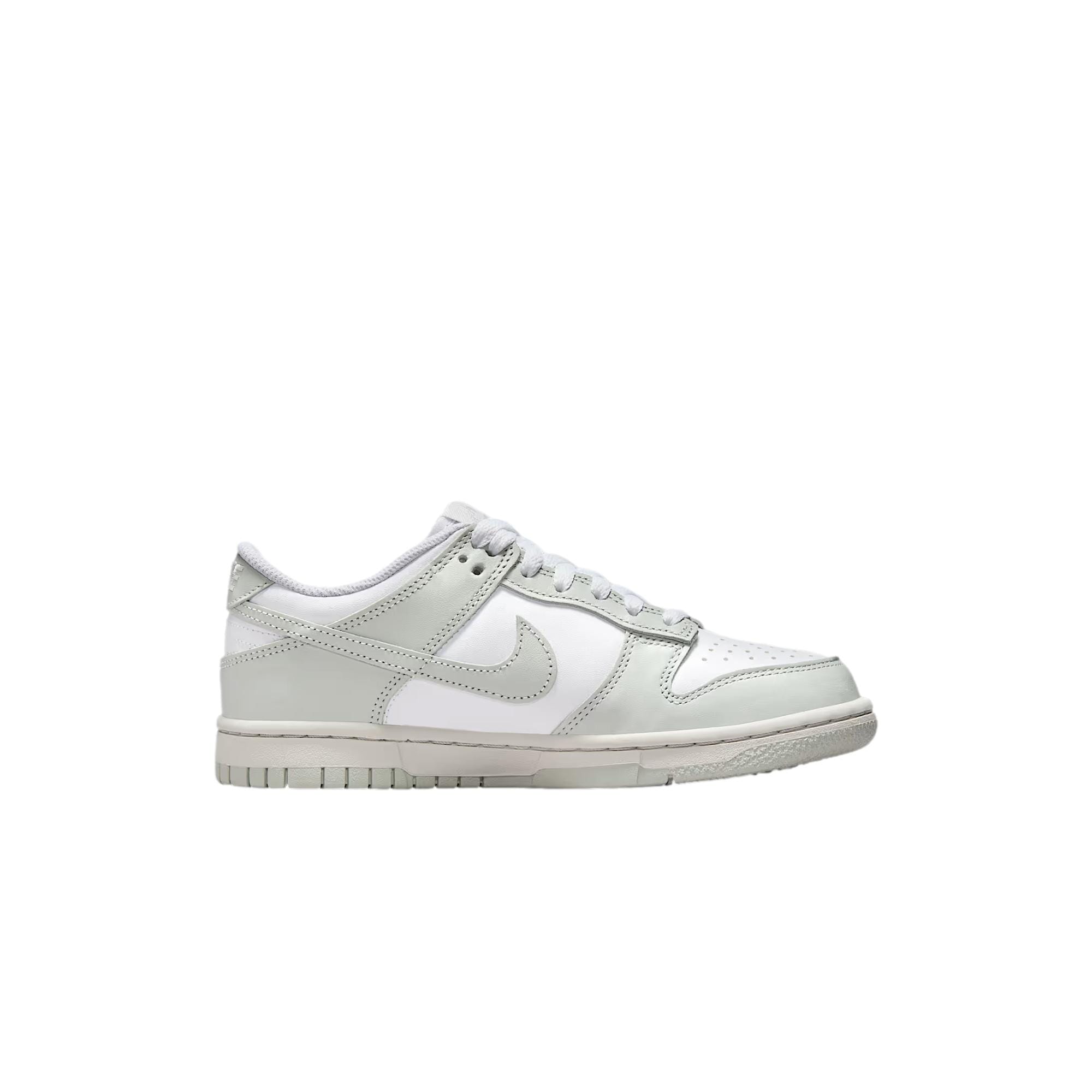 Grade-School Nike Dunk Low White / Light Silver - Photon Dust FB9109-124