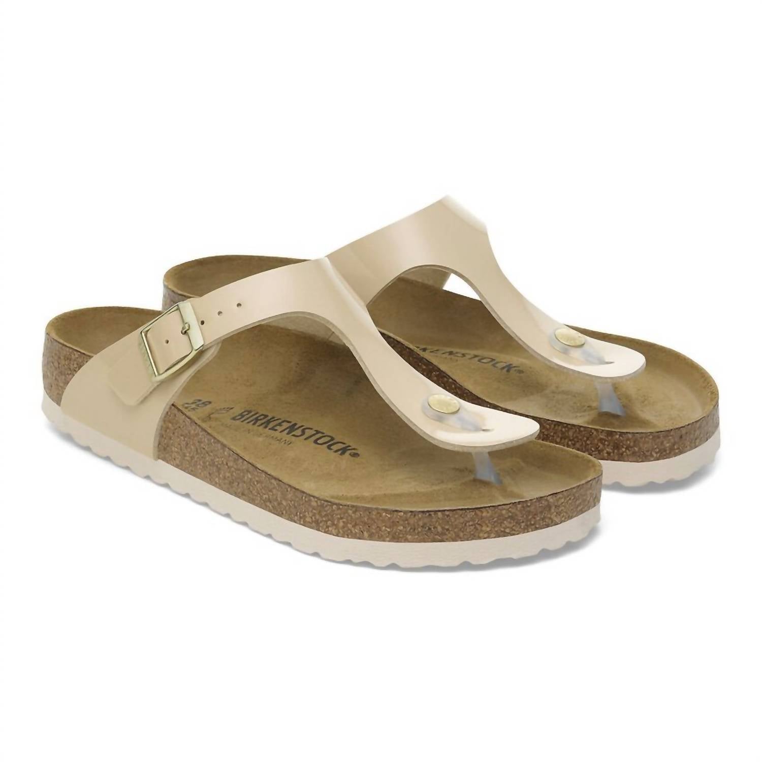 Women's Gizeh Birko-Flor Patent In Sand
