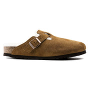 Women's Boston Shearling Clogs In Mink Suede